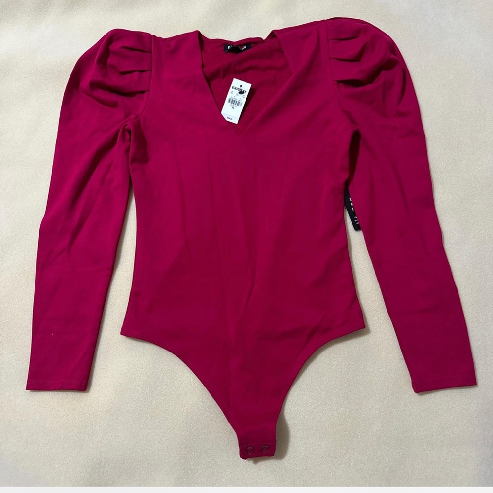 Express Long Sleeve Puff Shoulder Bodysuit